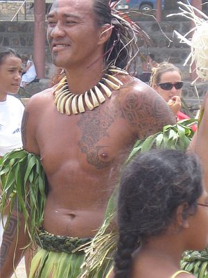 Marquesean Festival dancer