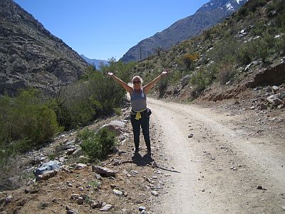 Carolina in Valle Elqui near Cochihuaz