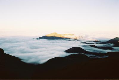 Sonnenuntergang am Haleakela Vulkan